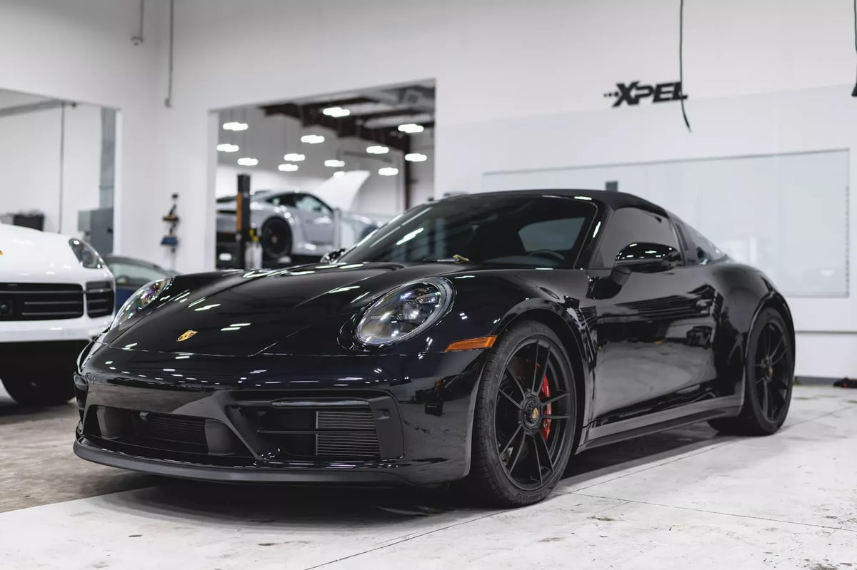 XPEL Prime XR Plus ceramic window tint on a Porsche 911