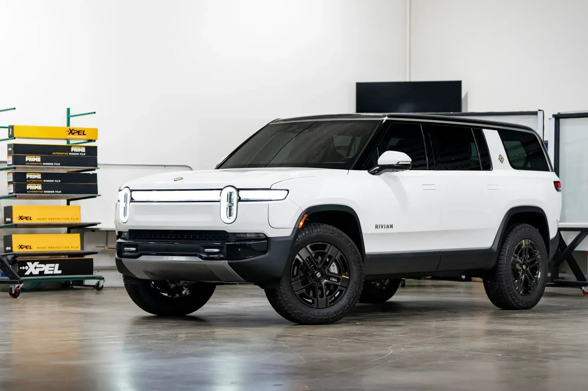 XPEL Ultimate Plus paint protection film on a Rivian R1S